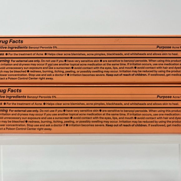 Lot of 2 Bubble Fade Away Acne Spot Treatment 5% Benzoyl Peroxide - Picture 3 of 3